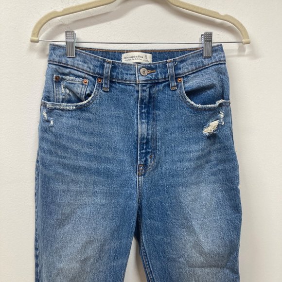 Abercrombie & Fitch Ultra high rise kick flare jeans 27 - Picture 3 of 7